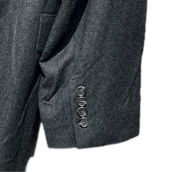 🌻Ralph Lauren Gray Wool & Cashmere 2-Button Sports Coat Blazer Jacket Size 46R - Picture 4 of 9